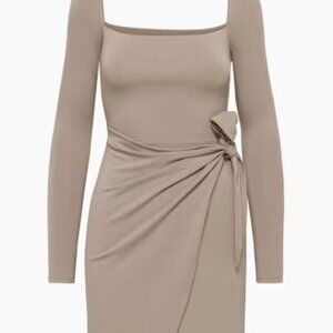 Wilfred Saturn Longsleeve Midi Dress - Nomad Taupe
